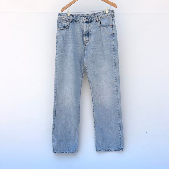 Bellerose Women’s Pony Straight Leg High Rise It Blue Jeans Pants Size 31 - Picture 3 of 10